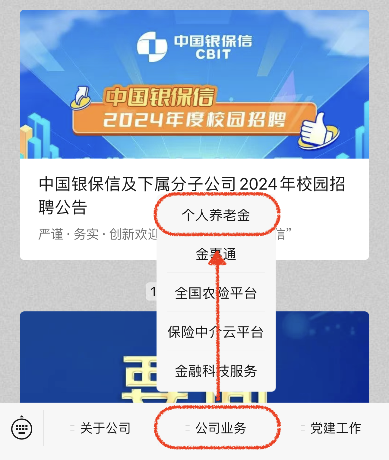 养老金官微入口